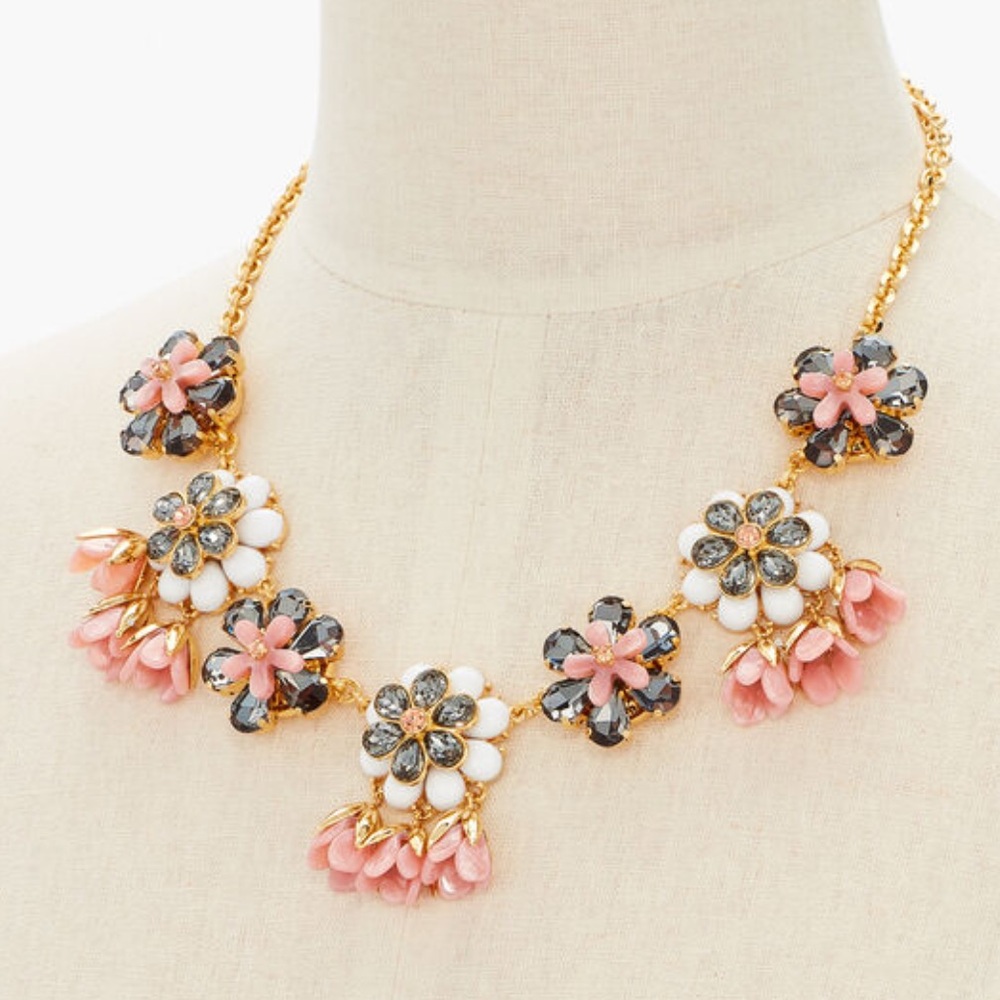 Talbots - Marbled Blooms Statement Necklace. NWT